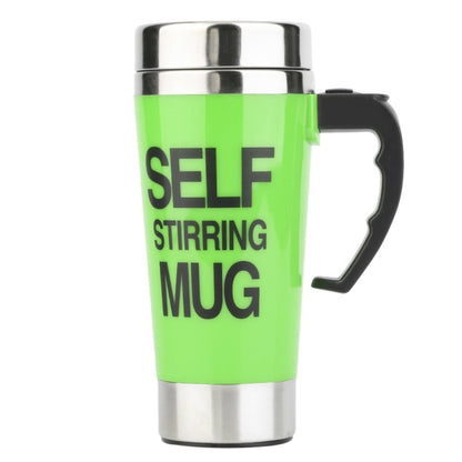 FX-589 400ml 304 Stainless Steel Automatic Stirring Coffee Cup(Green) - Stirrer & Squeezer by buy2fix | Online Shopping UK | buy2fix