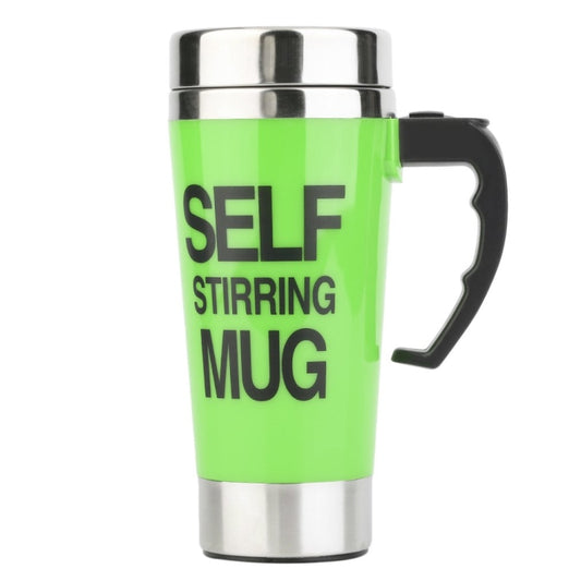 FX-589 400ml 304 Stainless Steel Automatic Stirring Coffee Cup(Green) - Stirrer & Squeezer by buy2fix | Online Shopping UK | buy2fix