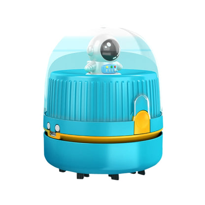 Desktop Vacuum Fan Charging Cleaning Machine Rubber Dandruff Keyboard Cleaner(Blue) by buy2fix