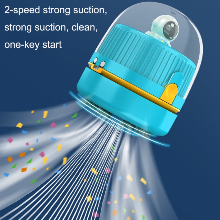 Desktop Vacuum Fan Charging Cleaning Machine Rubber Dandruff Keyboard Cleaner(Blue) by buy2fix