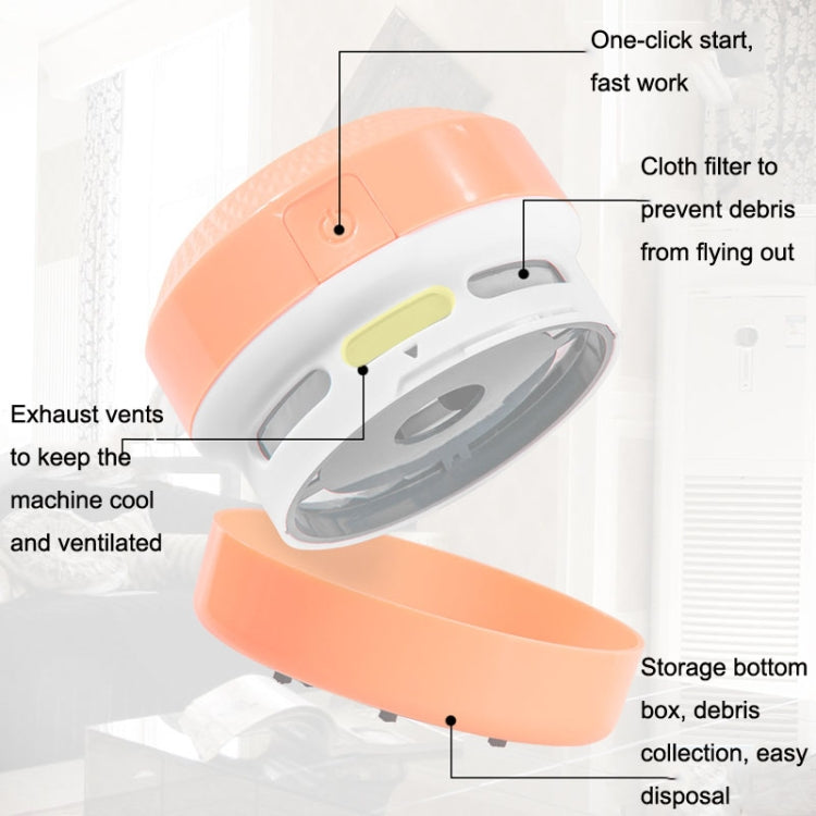 2PCS Desktop Mini Vacuum Cleaner Rubber Confetti Keyboard Cleaner(Blue) by buy2fix