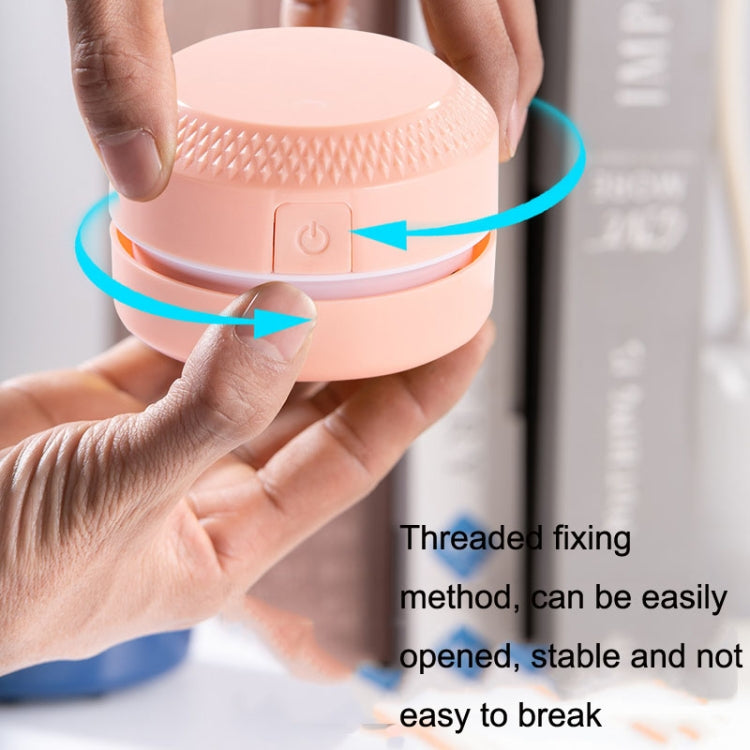 2PCS Desktop Mini Vacuum Cleaner Rubber Confetti Keyboard Cleaner(Pink) by buy2fix