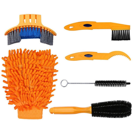 Bike Chain Washer Cleaner Kit Maintenance Tool,Specification: 6 In 1 Brush - Maintenance tools by buy2fix | Online Shopping UK | buy2fix