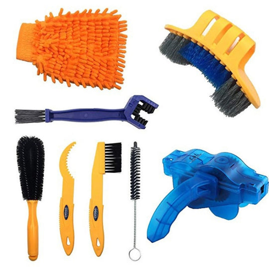 Bike Chain Washer Cleaner Kit Wartungswerkzeug, Spezifikation: 8 in 1