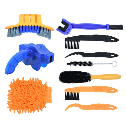 Bike Chain Washer Cleaner Kit Maintenance Tool,Specification: 10 In 1 - Maintenance tools by buy2fix | Online Shopping UK | buy2fix