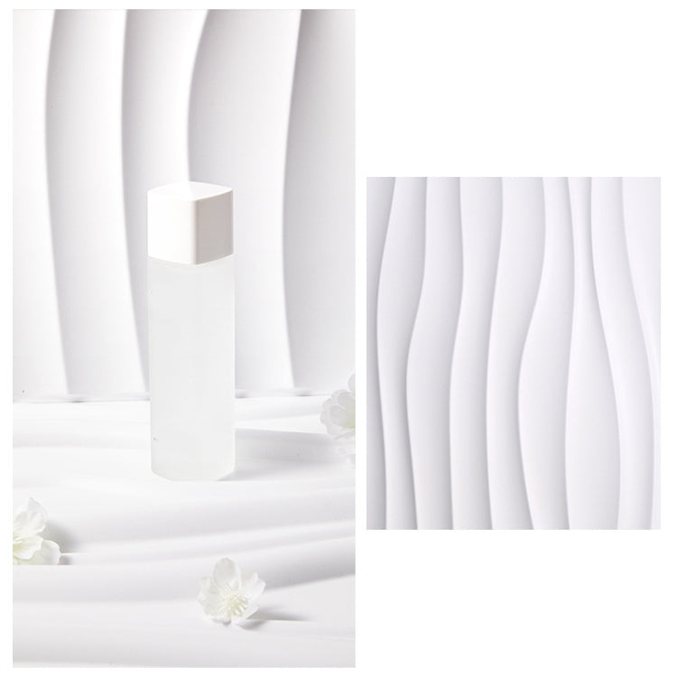 PVC Material Stereo 3D Shooting Background Board Photo Props,50 X 50cm(D105 Ripple White) - Other by buy2fix | Online Shopping UK | buy2fix