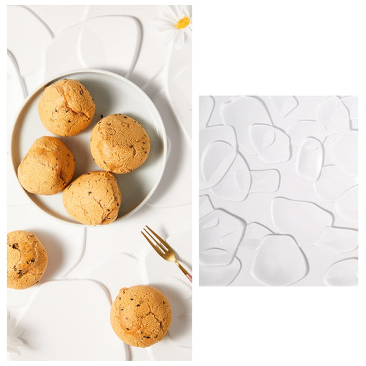 PVC Material Stereo 3D Shooting Background Board Photo Props,50 X 50cm(D133 Cook White) - Other by buy2fix | Online Shopping UK | buy2fix