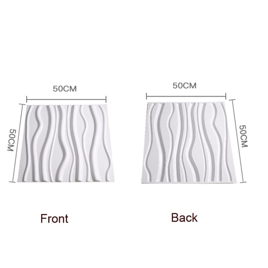 PVC Material Stereo 3D Shooting Background Board Photo Props,50 X 50cm(D095 Square Brick White) - Other by buy2fix | Online Shopping UK | buy2fix
