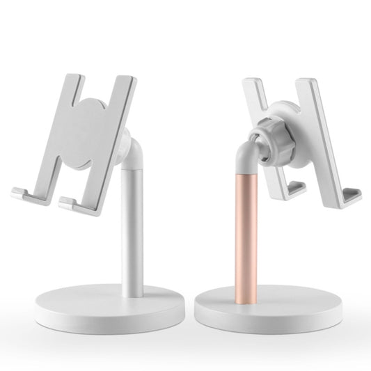 MT-100 Round Bottom Column Multi-Angle Adjustable Mobile Phone Tablet Holder(Silver) - Desktop Holder by buy2fix | Online Shopping UK | buy2fix