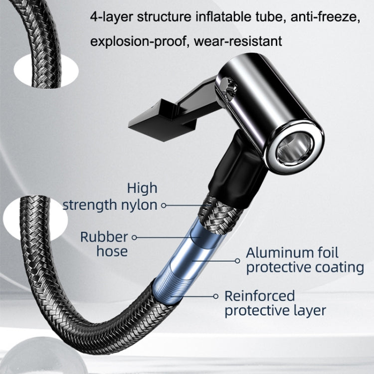 YX1819 Car Wired Portable Air Pump Electric Vehicle Tire High Power Inflator(Black) by buy2fix