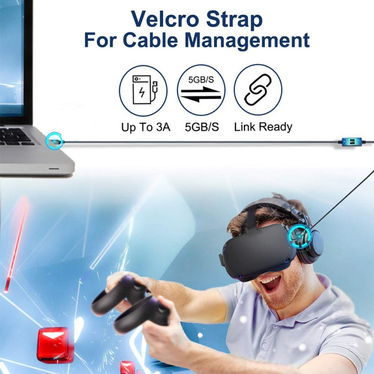 USB3.2 Gen1 VR Link Streamline For Oculus Quest 2, Model: C-C+USB3.1 5M - VR Accessories by buy2fix | Online Shopping UK | buy2fix