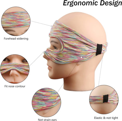 VR Glasses Head-mounted Breathable Sweat-proof Eye Mask(Orange Gray) - VR Accessories by buy2fix | Online Shopping UK | buy2fix