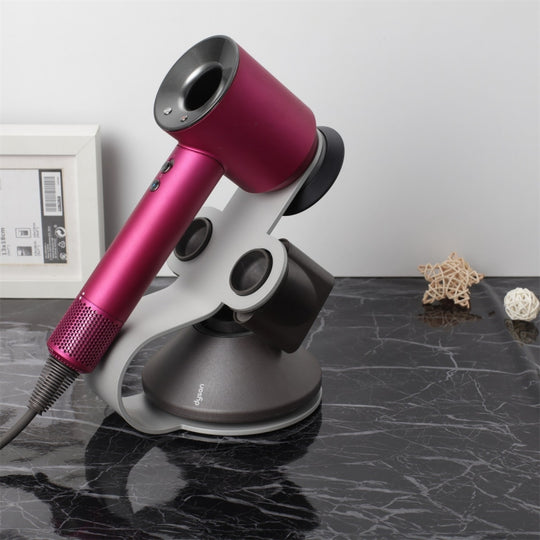 Punch Free Standing Hair Dryer Stand For Dyson 002 Silver