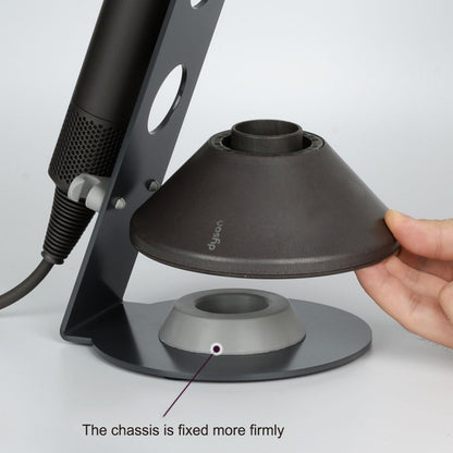 Punch Free Standing Hair Dryer Stand For Dyson 003 Black - Hair Dryers & Accessories by buy2fix | Online Shopping UK | buy2fix