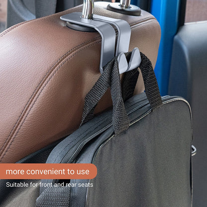 10PCS A-3 Car Hidden Seat Back Hook Multifunctional Rear Phone Holder Hook(Gray) - Auto Fastener & Clips by buy2fix | Online Shopping UK | buy2fix