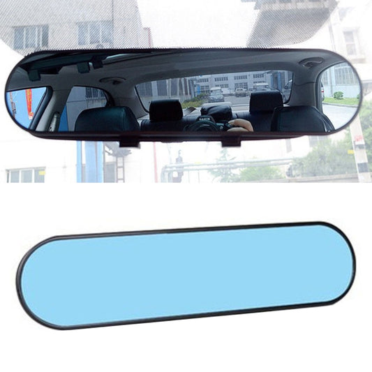DM-055 28.8cm Car Large Field of View Anti-dazzle Blue Mirror Reversing Curved Rearview Mirror - Interior Mirrors by buy2fix | Online Shopping UK | buy2fix