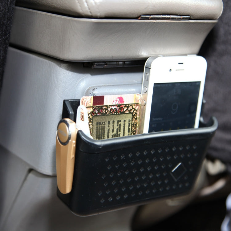 Vehicle Adhesive Mobile Phone Stand Card Cigarette Storage Box, Color: DM-005 Black - Stowing Tidying by buy2fix | Online Shopping UK | buy2fix