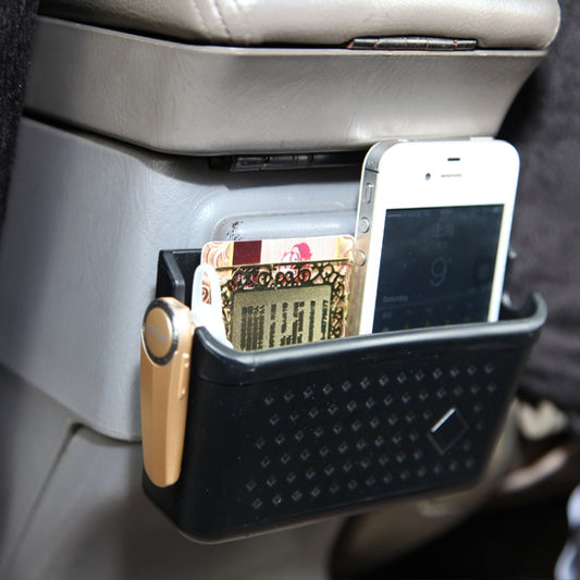 Vehicle Adhesive Mobile Phone Stand Card Cigarette Storage Box, Color: DM-005 Black - Stowing Tidying by buy2fix | Online Shopping UK | buy2fix