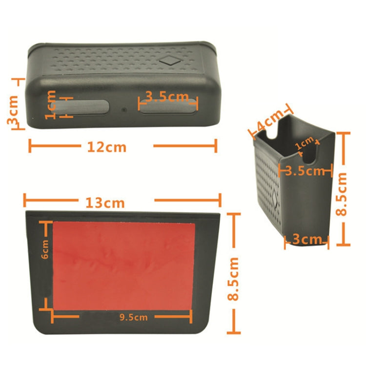 Vehicle Adhesive Mobile Phone Stand Card Cigarette Storage Box, Color: DM-005 Black - Stowing Tidying by buy2fix | Online Shopping UK | buy2fix