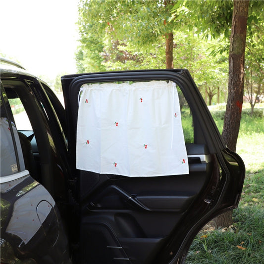 Car Window Summer Heat Insulation Sunshade Curtain Cotton Sun Block(Cherry) - Sound & Heat Insulation Cotton by buy2fix | Online Shopping UK | buy2fix