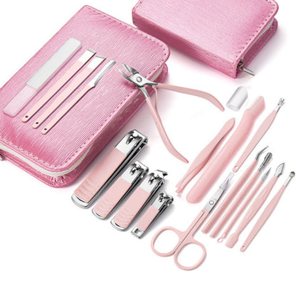 Stainless Steel Nail Clipper Set Beauty Eyebrow Trimmer, Color: 26 PCS/Set Silver - Nail Clipper by buy2fix | Online Shopping UK | buy2fix