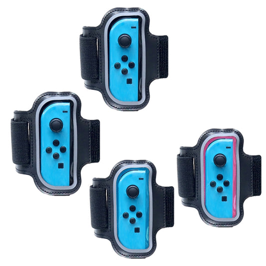 2PCS JYS JYS-NS242 For Nintendo Switch Joy-con Small Handlebar Leg Sports Straps(Black) - Bags by buy2fix | Online Shopping UK | buy2fix