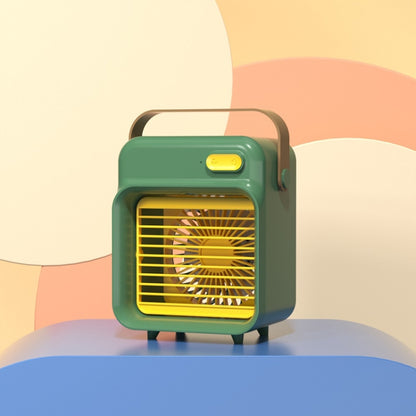 F05 USB Portable Mini Multifunctional Spray Cooling Fan, Spec: Plug-in Model (Green) by buy2fix