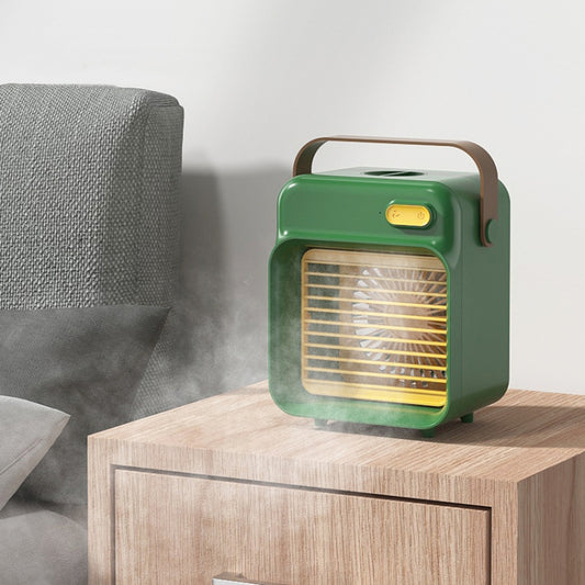 F05 USB Portable Mini Multifunctional Spray Cooling Fan, Spec: Battery Model (Pink) by buy2fix