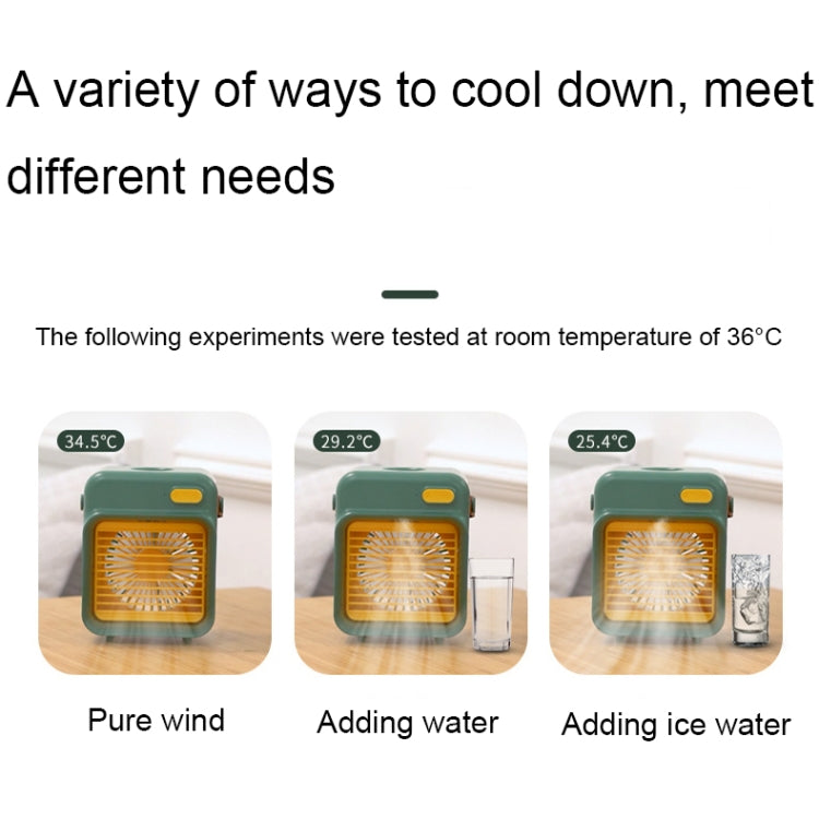 F05 USB Portable Mini Multifunctional Spray Cooling Fan, Spec: Battery Model (Pink) by buy2fix