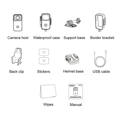Thumb Action Camera 4K HD Anti-shake WiFi Camera(White) - Video Cameras by buy2fix | Online Shopping UK | buy2fix