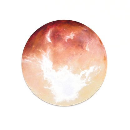 5 PCS Round Rubber Planet Mouse Pad(Mars) by buy2fix