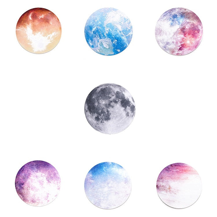 5 PCS Round Rubber Planet Mouse Pad(Mars) by buy2fix