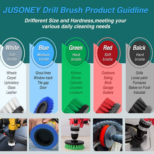 6 PCS / Set Kitchen Bathroom Car Tire Floor Crevice Clean Diamond Brush(Color Random Delivery) - Car washing supplies by buy2fix | Online Shopping UK | buy2fix