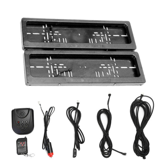 European Standard Electric License Plate Roller Shutter Protective Cover - License Plate Covers & Frames by buy2fix | Online Shopping UK | buy2fix