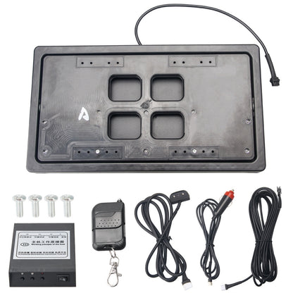 US Standard Car Flip Retractable License Plate Holder Hidden Shutter Cover License Plate Holder - License Plate Covers & Frames by buy2fix | Online Shopping UK | buy2fix