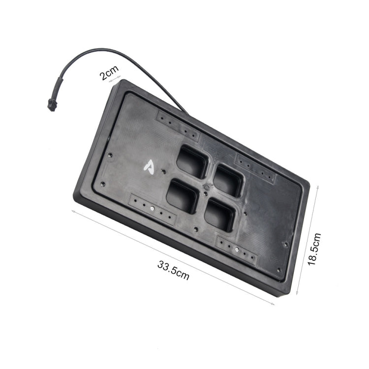 US Standard Car Flip Retractable License Plate Holder Hidden Shutter Cover License Plate Holder - License Plate Covers & Frames by buy2fix | Online Shopping UK | buy2fix