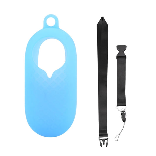 2 PCS Thumb Camera Silicone Case + Lanyard For Insta360 GO2(Blue) - Case & Bags by buy2fix | Online Shopping UK | buy2fix