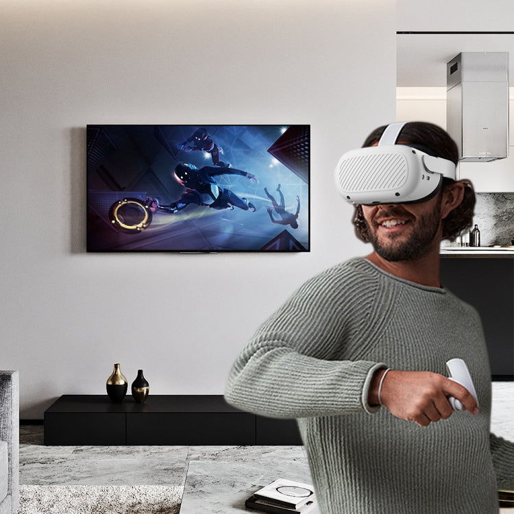 VR Glasses Lens Shell Handle Protective Case For Oculus Quest 2(White) - VR Accessories by buy2fix | Online Shopping UK | buy2fix
