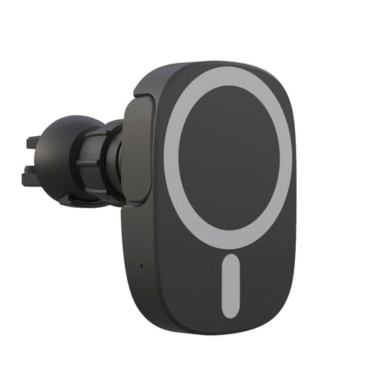 15W Intelligent Car Magnetic Wireless Charging Stand For IPhone 12 / 13 Series (Black) - Wireless Charger Holders by buy2fix | Online Shopping UK | buy2fix