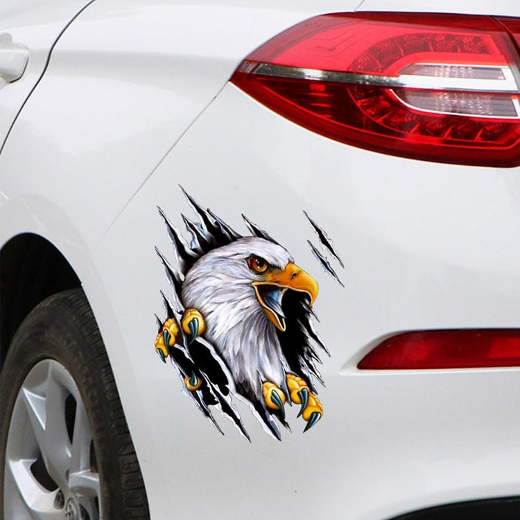 Tear Eagle 3D Car Sticker Scratch Covering Body Pull Flower Sticker, Style: Right (28.5x38cm) - 3D Creative Stickers by buy2fix | Online Shopping UK | buy2fix