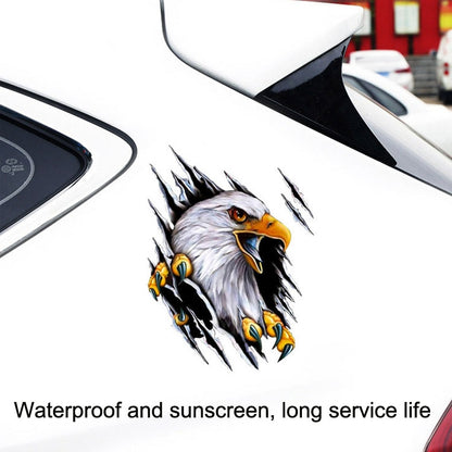 Tear Eagle 3D Car Sticker Scratch Covering Body Pull Flower Sticker, Style: Left (28.5x38cm) - 3D Creative Stickers by buy2fix | Online Shopping UK | buy2fix