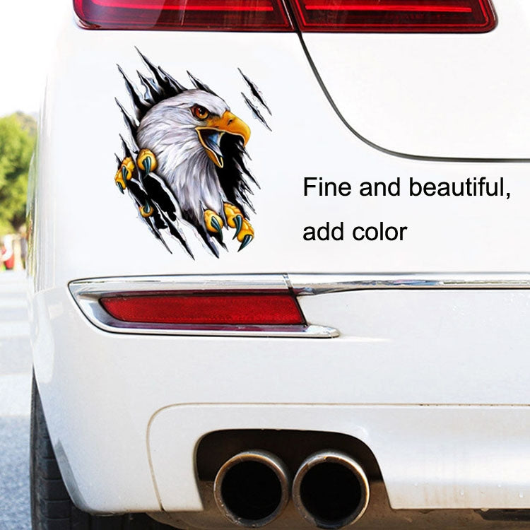 Tear Eagle 3D Car Sticker Scratch Covering Body Pull Flower Sticker, Style: Left (28.5x38cm) - 3D Creative Stickers by buy2fix | Online Shopping UK | buy2fix
