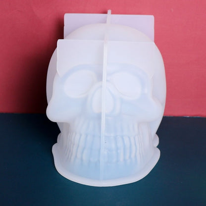 D804 Epoxy Mould Skull Candle Silicone Mould - Arts & Crafts by buy2fix | Online Shopping UK | buy2fix