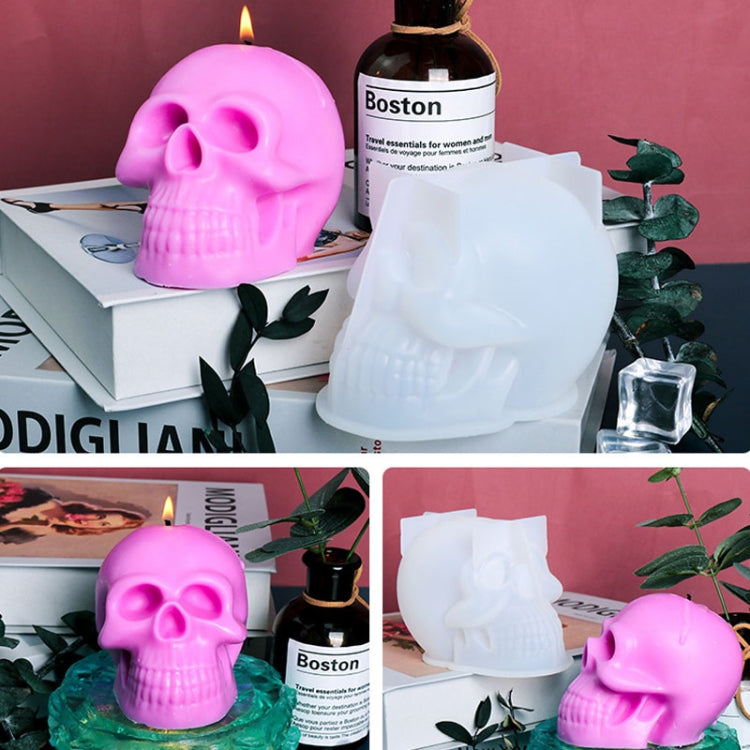 D804 Epoxy Mould Skull Candle Silicone Mould - Arts & Crafts by buy2fix | Online Shopping UK | buy2fix