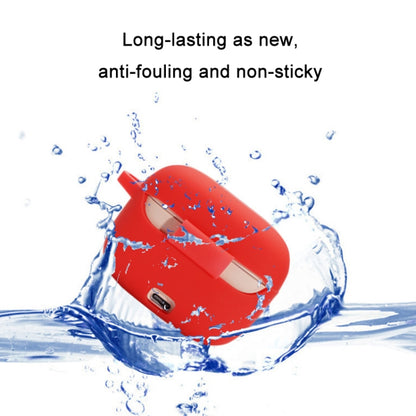 For JBL T230NC TWS Wireless Bluetooth Headphones Silicone Case(Red) by buy2fix