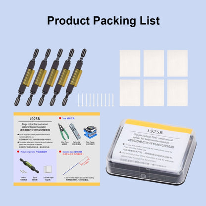 5 PCS L925B Efficient and Stable Optical Fiber Optic Cold Splices by buy2fix