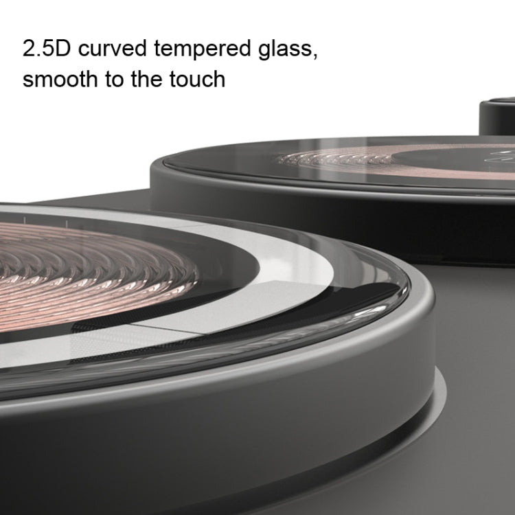 T01 15W 3 in 1 Wireless Charger Foldable Clear Glass Portable Fast Charger - Wireless Charger by buy2fix | Online Shopping UK | buy2fix