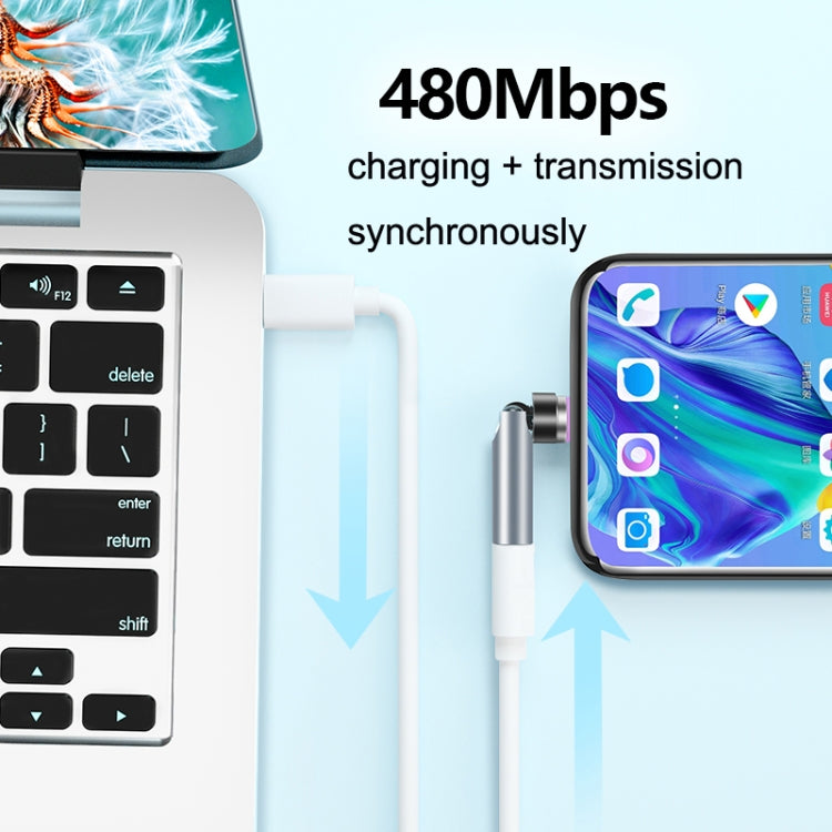 TC57 7Pin Fast Charge Transmission Data Cable Type-C / USB-C Magnetic Head by buy2fix