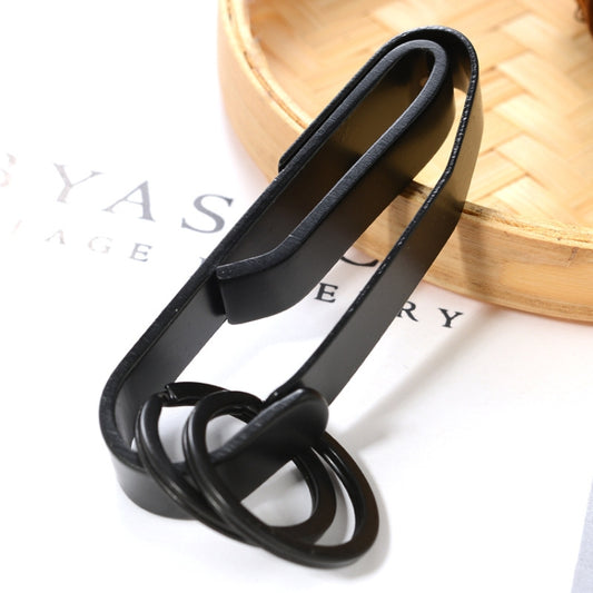 Key Clamp Belt Buckle Stainless Steel EDC Outdoor Buckle(Black) - Key Rings by buy2fix | Online Shopping UK | buy2fix