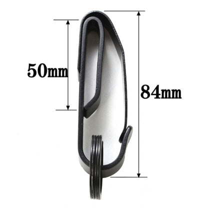 Key Clamp Belt Buckle Stainless Steel EDC Outdoor Buckle(Black) - Key Rings by buy2fix | Online Shopping UK | buy2fix